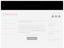 Tablet Screenshot of industrias-plasticas-myr.com